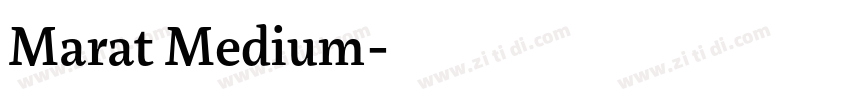 Marat Medium字体转换